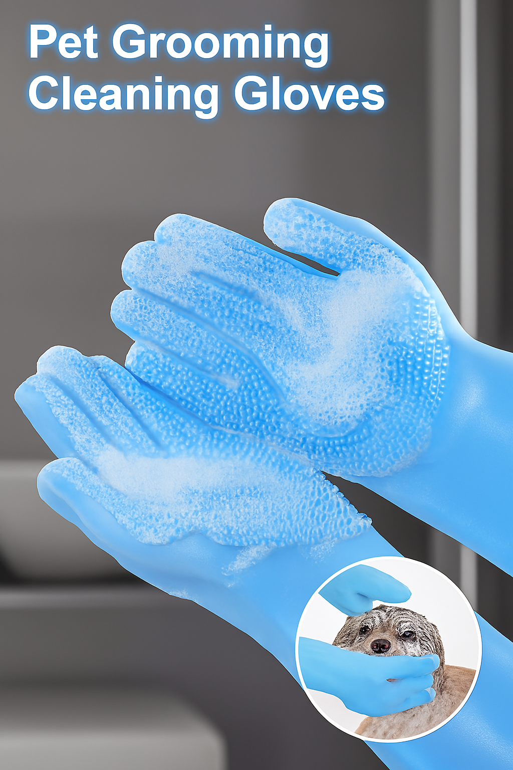 PET BATHING GLOVES